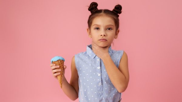 Is ice cream a house treatment for a sore throat?