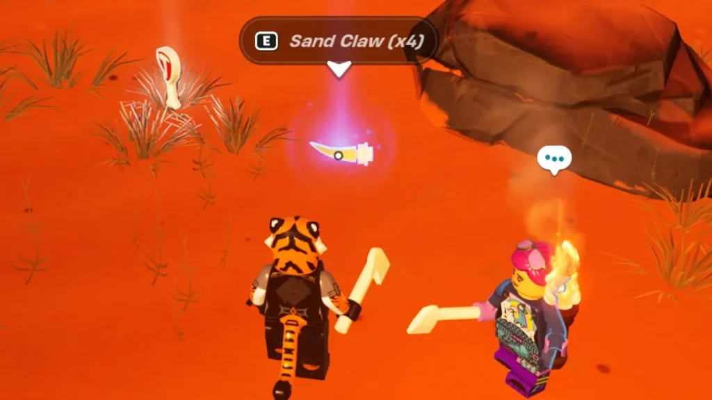 The place to In finding Sand Claws in LEGO Fortnite