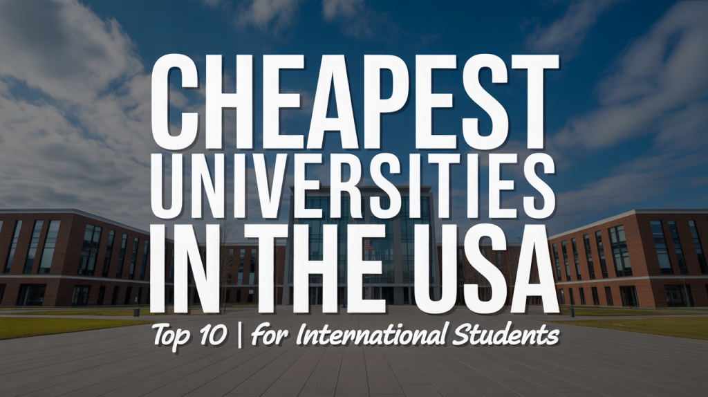 Top 10 Cheapest Universities in the USA for International Students (2026)